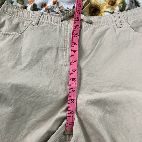 Y2K Northern Reflections Town Shorts Womens 12 Cargo Khaki Outdoor Gorpcore - Picture 4 of 8